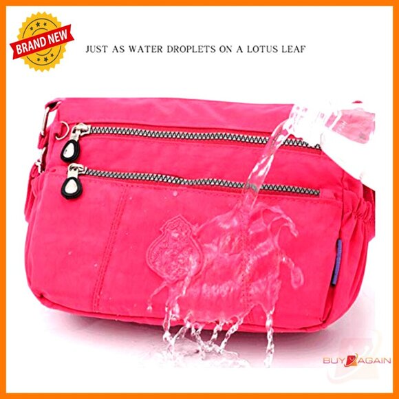 Waterproof Nylon Crossbody Shoulder Bag Messenger Purse Work Travel